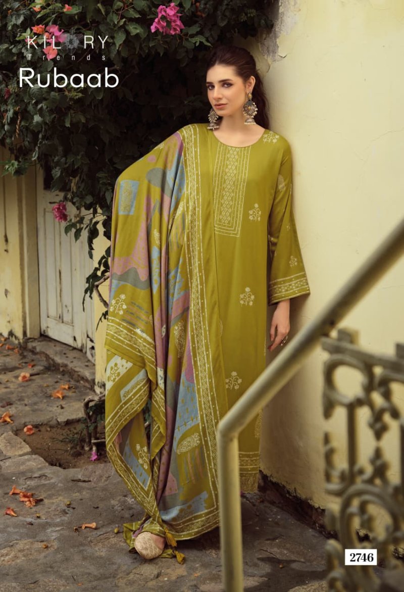 Rubaab By Kilory Viscose Pashmina Dress Materials